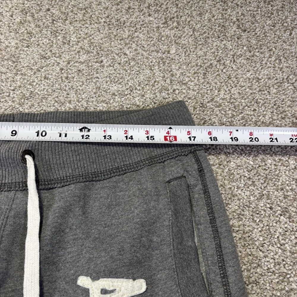 Aeropostale Sweatpants Womens Medium Gray Fleece Logo Pants Drawstring Y2K Fem - Picture 5 of 8